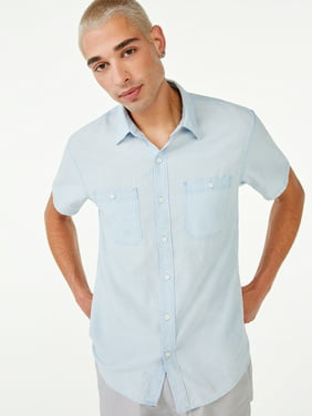 Burton Menswear London Short Sleeve Star Tile Print Shirt Camisa Casual para Hombre